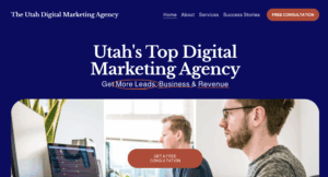The Utah Digital Marketing Agency Website home page